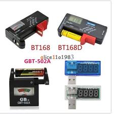 Universal AA AAA C D 9V 1.5V Button Cell Battery Volt Tester Checker Indicator