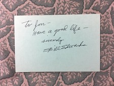 Bill Edwards - The Fighting Stallion - First Man into Space - Autograph 1987