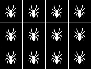 Spider Nail Art Vinyl Decal Stencil Guide Sticker Manicure Hollow Template Stamp