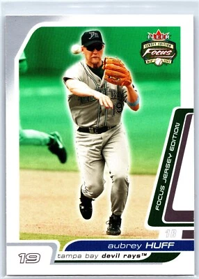 AUBREY HUFF 2003 Fleer Focus Jersey Edition Tampa Bay Devil Rays #120 - Image 1 of 2