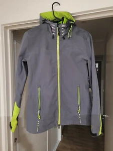 INOC ski jacket women’s small green lined detachable vest hood polyester - Picture 1 of 7