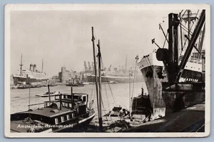 RPPC Cruise Ships In Amsterdam Havengezicht Harbor - Picture 1 of 2