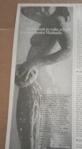 1975 advertising -Vitabath shower SEXY GIRL body vintage PRINT AD Beecham ADVERT - Picture 1 of 2