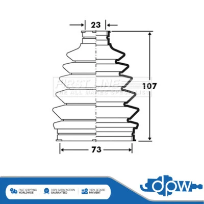 Juego de botas juntas de 1,3 CV para Daihatsu Storia 2002-2005 DPW 44389745 Foto 1 de 3