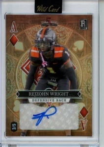 2023 Wild Card Auto 5 Card Draw Stacked Deck RC Rookie 3/5 Rejzohn Wright Ace - Picture 1 of 2