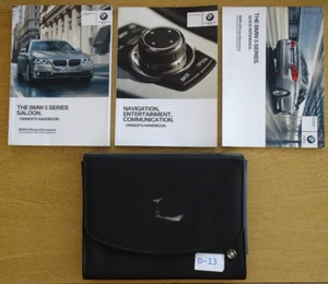 GENUINE BMW 5 SERIES SALOON F10 2013-2017 HANDBOOK OWNERS WALLET PACK D-13 - Picture 1 of 4