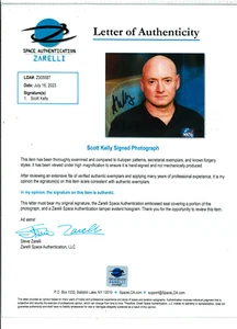 NASA Space Shuttle Astronaut SCOTT KELLY Signed Photo ZARELLI LOA !! - Picture 1 of 3