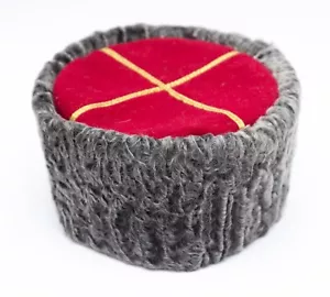 WWI Red Top Papacha Imperial Russia Military Hat karakul 1881-1907 COPY size 58 - Bild 1 von 8