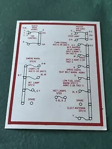 1965/1966 Ford Thunderbird Power Box Decal New Unused - Picture 1 of 1