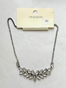 NW8989 UNIQUE GUN METAL GREY VINTAGE STYLE CRYSTAL CHOKER NECKLACE - Bild 1 von 1