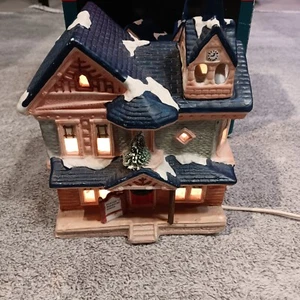 American Village Scene Potter's Boarding House Weihnachten  - Bild 1 von 7