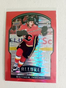 20-21 UPPER DECK ALLURE RED RAINBOW PARALLEL MATTHEW TKACHUK #64