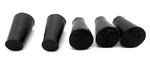 000 Rubber Stopper Plug 11/32" To 15/32" ID Hole Plug 9mm To 12mm ID Hole, Solid - Picture 1 of 12