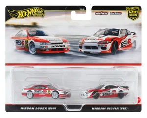 2024 Hot Wheels Premium Car Culture Nissan 240SX S14 & Nissan Silvia S15 2 Pack - Picture 1 of 3