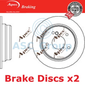 2x Apec Braking 258mm Solid EO Quality Replacement Brake Discs (Pair) DSK626 - Picture 1 of 1