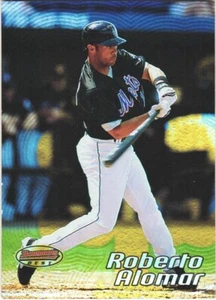 Tarjeta de béisbol 2002 Bowman's Best #82 Roberto Alomar de los Mets de Nueva York - Imagen 1 de 2