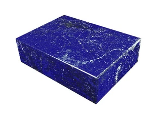 Caja de joyas BUTW hecha a mano lapislázuli afgano de 6 1/8" hermoso color 0819K ab - Imagen 1 de 8