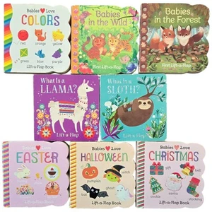 Babys Liebesbuch 8 Stück: Lift-a-Flap Brett Bücher Urlaub Tiere Farben - Bild 1 von 8