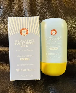 First Aid Beauty Hydrating Sunscreen Milk 1.7 fl oz Spf 45 New - Picture 1 of 5