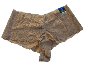 INC Damen Spitzen Boyshort Höschen hellbraun Größe XL neu - Bild 1 von 5