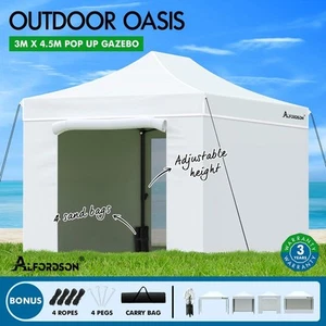 ALFORDSON Gazebo 3x4.5m Pop Up Marquee Outdoor Folding Tent Wedding Party Canopy - Picture 1 of 99