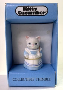 Vintage Schmidt Kätzchen Gurke Fingerhut "Schullehrer" #334036 1990 in Box - Bild 1 von 8