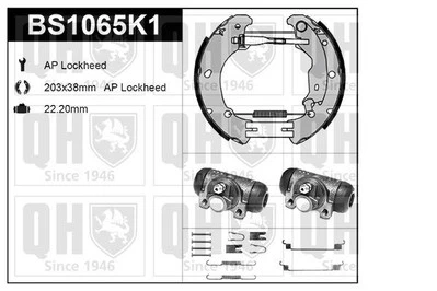 Se adapta a zapatas de freno y tambores de freno para Fiat Brava Brava servicio trasero Quinton Hazell Foto 1 de 4