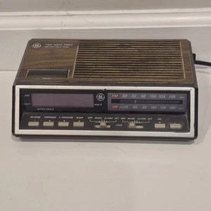 Vintage GE Alarm Clock AM/FM Radio Model 7-4616B Two Wake Times - Picture 1 of 7