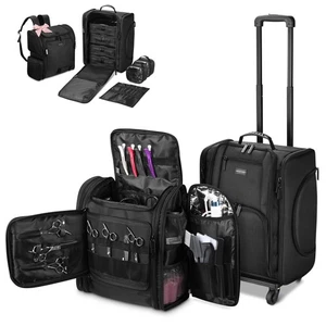Byootique Rolling Train Case & Hair Tools Reisetasche Set mit 6 Kulturbeuteln - Bild 1 von 9