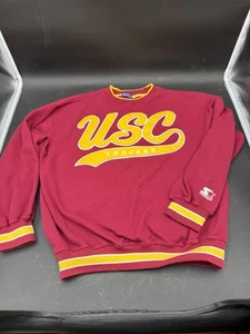 Felpa vintage anni 90 USC Trojans Starter taglia large ncaa college team - Foto 1 di 12