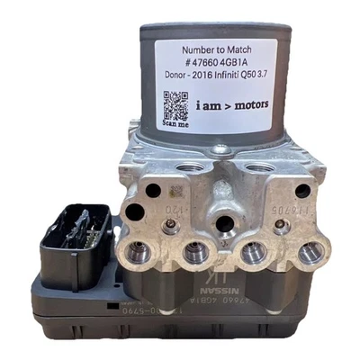 Módulo de bomba de freno ABS 2016 Infiniti Q50 3,7 V6 AT | 47660 4 GB1A restaurado Foto 1 de 4