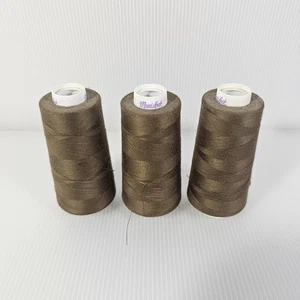 3 Maxilock Serger Thread Brown Polyester Overlock Sewing - Picture 1 of 4