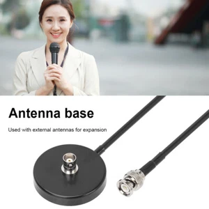RG58 Antenna Magnetic Base Portable Magnet Antenna Mount for Wireless Microphone - Picture 1 of 11