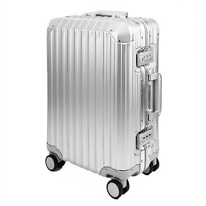 All Aluminum Luggage Suitcase Carry on 20" TSA Lock