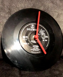 Ken Dodd "Happiness" Retro Chic 7" Vinyl Record Wall Clock mancave pub display - Picture 1 of 1