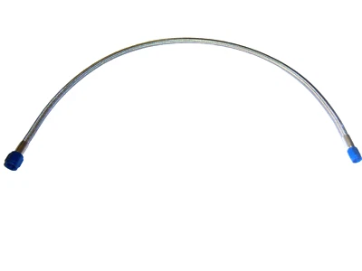 4AN 10" NITROUS OXIDE STAINLESS STEEL LINE BLUE OR RED ENDS - Image 1 of 2