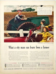 Bolinder-Munktell 1939 Tractor Ethyl Gasoline Gas Oil Corp Vtg Print Ad - Picture 1 of 1