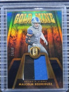 2023 Gold Standard Malcolm Rodriguez Gold Mine Sapphire Jersey Patch #10/10