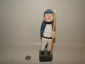 Figura pirata tallada en madera de 8" de alto - Imagen 1 de 6