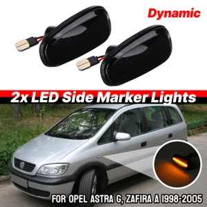 2X Seitenblinker Blinker Blinkleuchte Schwarz für Opel Astra G Zafira A 99-05 - Bild 1 von 13