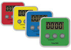 TimeTEX Zeitdauer-Uhr "Digital" compact, grün, Stoppuhr, sek.genaue Zeiteingabe