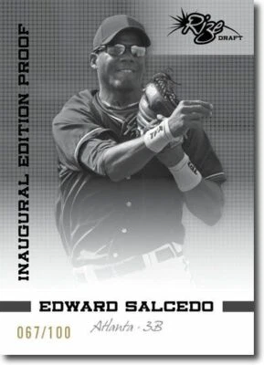 EDWARD SALCEDO 2012 Rize Rookie Inaugural Edition PROOF RC #/100 - Image 1 of 2