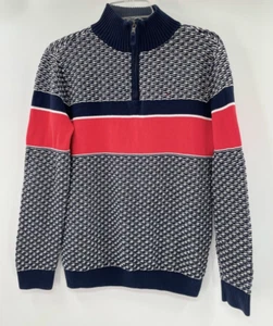 Tommy Hilfiger Women’s Boys High Neck Patterned Knit Sweater Size XL 16-18 - Picture 1 of 8