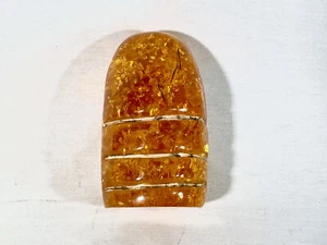 Indiana Jones, pietra di Sankara, resina ambrata solida, cristalli di vetro, replica oggetti di scena - Foto 1 di 12