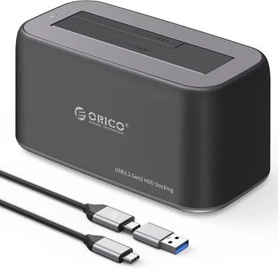 Orico USB Type-C 2.5"/3.5" SATA HDD/SSD Docking Station USB3.1 10Gbps  - Image 1 of 4