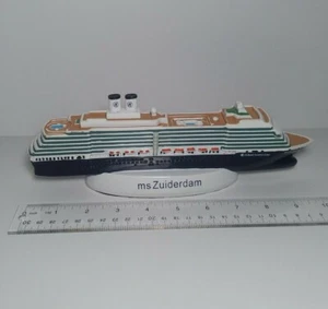 Holland America Line Ms Zuiderdam Boat Cruise Ship Model 10" Collectible - Picture 1 of 12