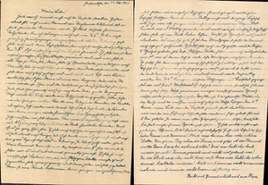 Feldpostbrief Hansewitsche Hancewicze Brest Weissrussland Spratzern Gleisbauzug  - Bild 1 von 1