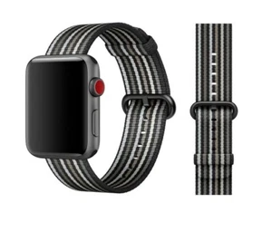 Original Apple Woven Nylon Armband 38/40/41mm MRHC2ZM/A Black Stripe - Bild 1 von 1