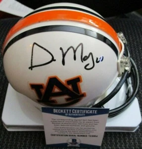 GUS MALZAHN SIGNED AUBURN TIGERS MINI HELMET BECKETT COA T23064 - Picture 1 of 2