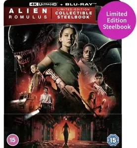 Alien Romulus : 4K Ultra UHD + Blu-ray 🇬🇧 UK STEELBOOK Limited Edition NEW OOP - Picture 1 of 7